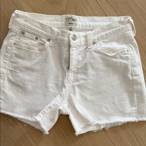 J. Crew Women's Crisp White Jean Shorts